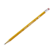 Woodcase Pencil, Bonded, Pink Eraser, No. 2, 12/BX,Non-toxic