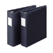 Sparco 3 Ring Label Hold Binder, 1"Capacity, 11"x8-1/2", Black