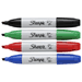 Sharpie Marker, Chisel Tip, 4/Set, Black/Red/Blue/Green