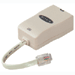 ADSL Single Line Filter, Ivory, RJ-11 Male to RJ-11 Female