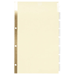 Insertable Dividers, 4 Hole Punch, 8 Tab, 14"x8-1/2", Clear