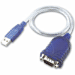 Port Authority USB Serial DB9 Adapter, 13 inch, USB A Male to DB 9 Male