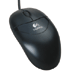 Logitech Optical Scroll Mouse, Black, USB