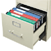 3 Ring Hanging File Binder, 1" Capacity, 11"x8-1/2", Blue