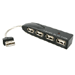 4 Port Laptop Sized Mini USB 2.0 Hub