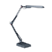 Computer Desk Lamp, Clamp or Weighted Base, 28"Reach, Black