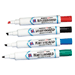 Whiteboard Dry Erase Markers, Chisel Point, 1 Each Black, Blue, Green, Red