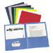 Two Pocket folder, 8-1/2"x11", W/O Fasteners, Assorted
