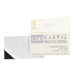 Baumgartens Magnetic Business Card,Adhesive Back,3-1/2"x2", 25/PK, Black