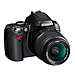 D40 Digital SLR Camera Kit (with 3x 18-55mm DX Zoom-Nikkor Lens), 6.1 Megapixels, Black