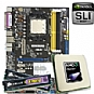 Asus M2N-SLI Motherboard CPU Bundle - AMD Phenom X4 9500 Processor 2.20GHz OEM, 2GB DDR2 PC6400 800MHz Memory
