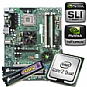 XFX nForce 680i LT SLI Motherboard CPU Bundle - Intel Core 2 Quad Q6600 Processor 2.40GHz OEM, Corsair TWINX 2048MB PC6400 DDR2 Memory (2 x 1024MB)