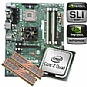 XFX nForce 680i LT SLI Motherboard CPU Bundle - Intel Core 2 Quad Q6600 Processor 2.40GHz OEM, OCZ 4096MB PC6400 DDR2 Memory (2 x 2048MB)